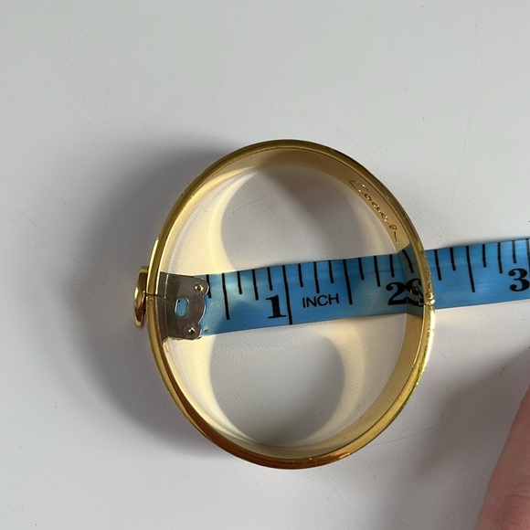 Coach Poppy Striped Hinge Bracelet Blue & Purple gold-plated brass - Picture 8 of 8